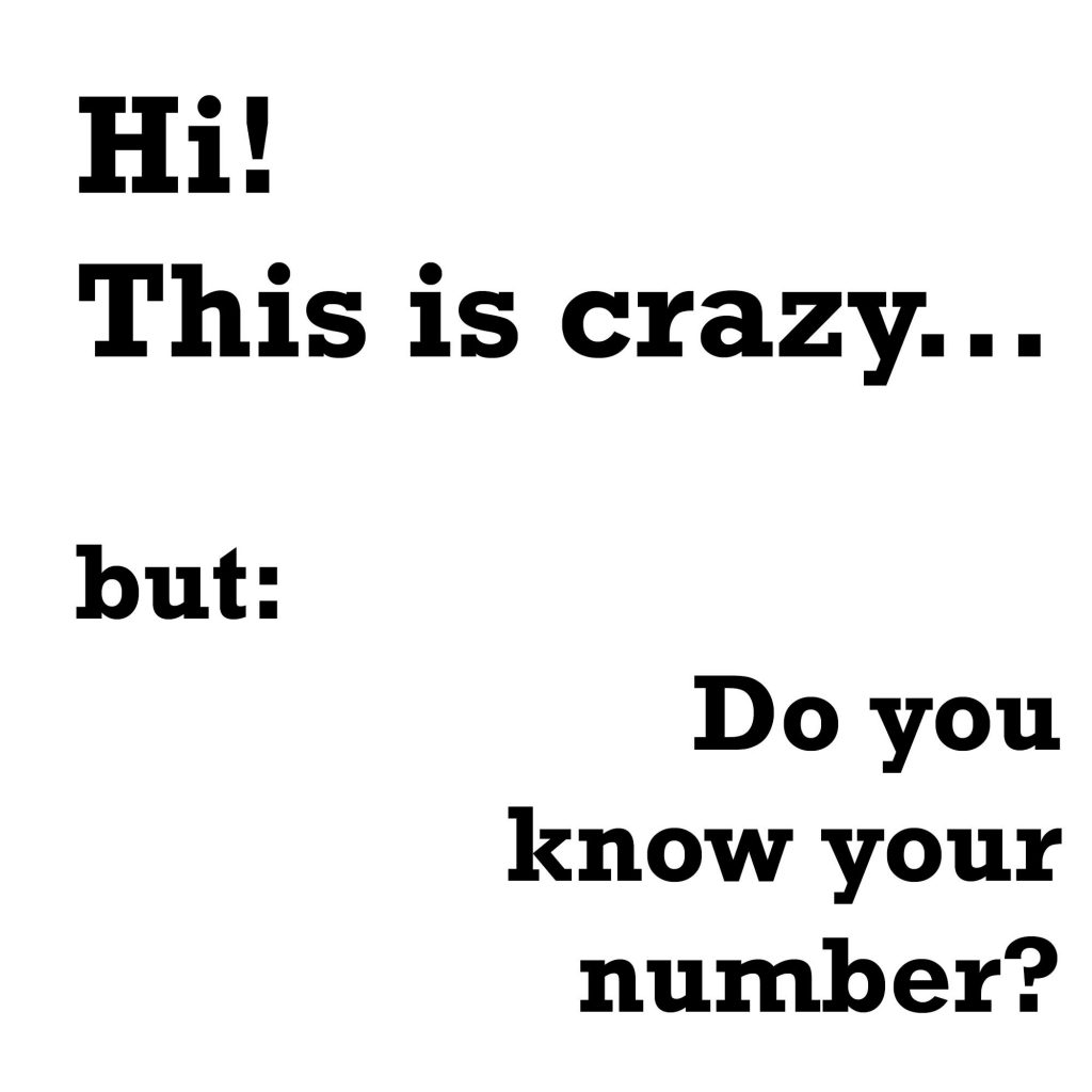 i don't wanna know your number